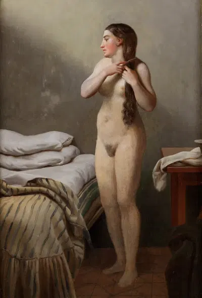 Этюд женской модели by Амалия Линдегрен — digital art print download