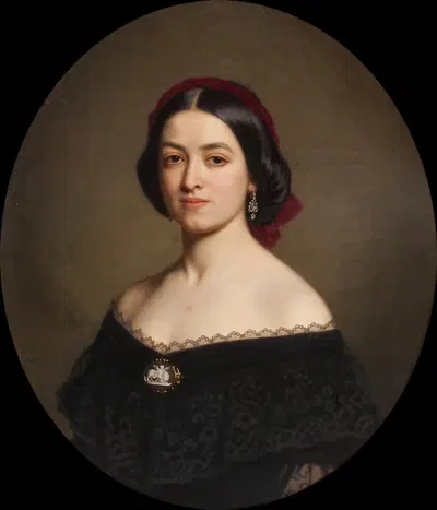 Неизвестная женщина by Амалия Линдегрен, 1859 — digital art print download