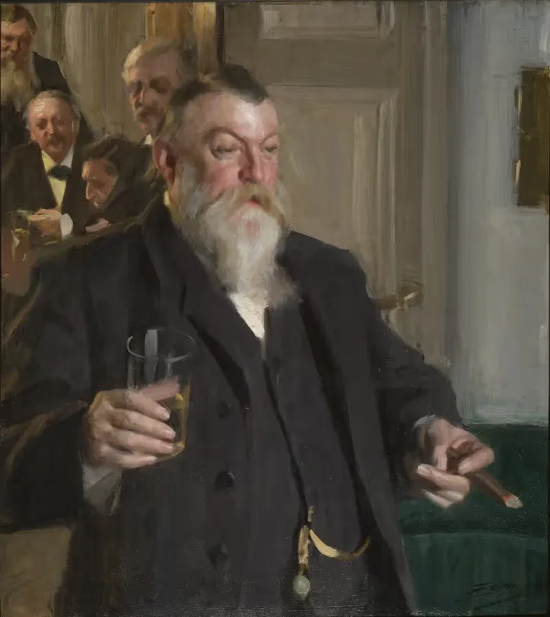 A Toast in the Idun Society — Anders Zorn