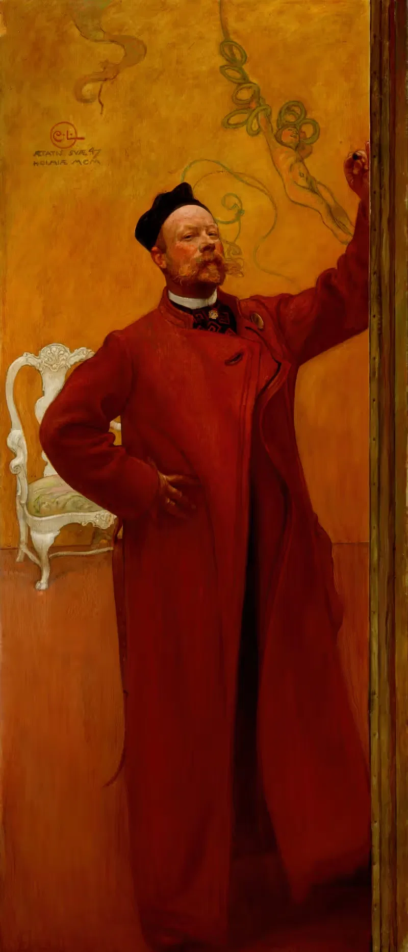 Перед зеркалом. Автопортрет by Карл Ларссон, 1900 — digital art print download