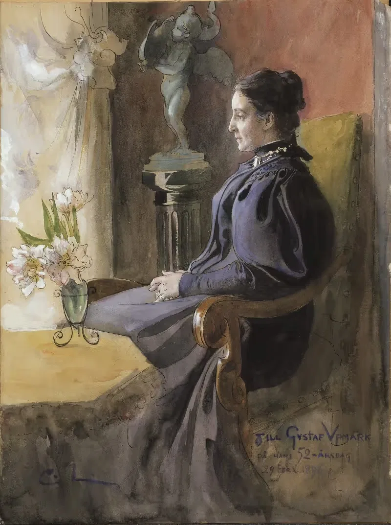 Eva Upmark, 1852-1944, born Kindstrand — Carl Larsson