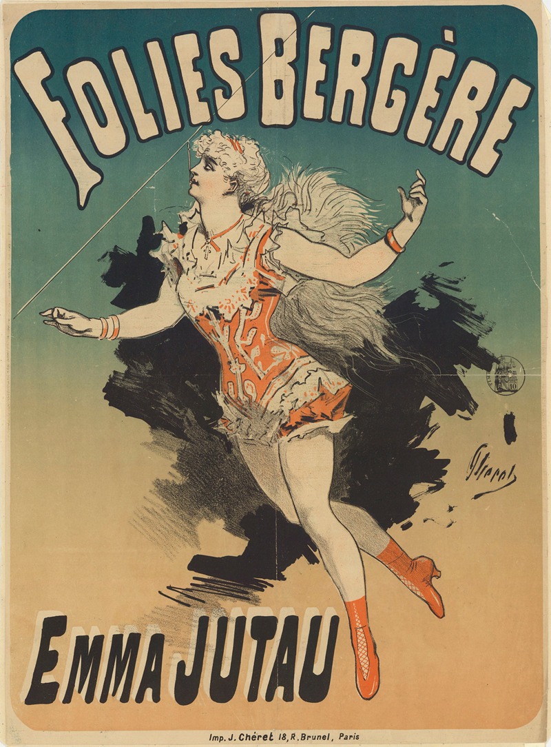 Folies Bergère… Emma Jutau — Jules Chéret