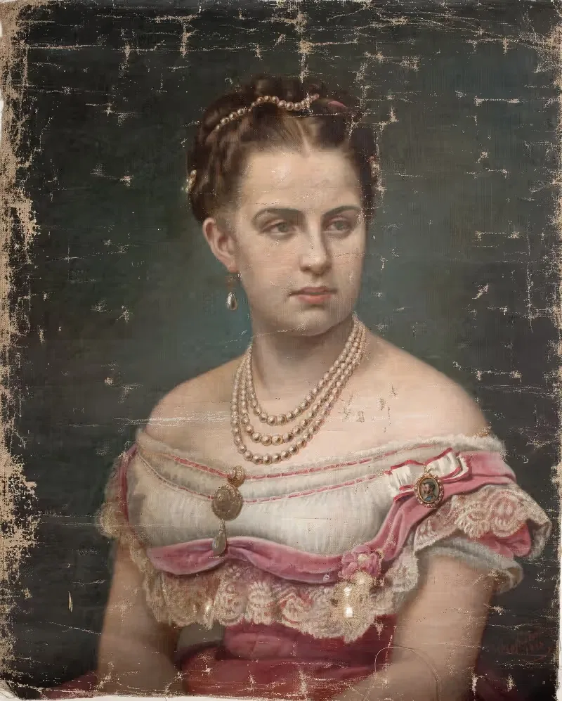 Королева Ольга Греческая by Элизабета Ерихау Бауман, 1868 — digital art print download