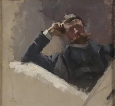 Художник Георг Паули. Этюд by Ева Боннье, 1884-1886 — digital art print download
