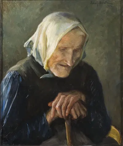 Старая слепая женщина by Фанни Брате, 1903 — digital art print download