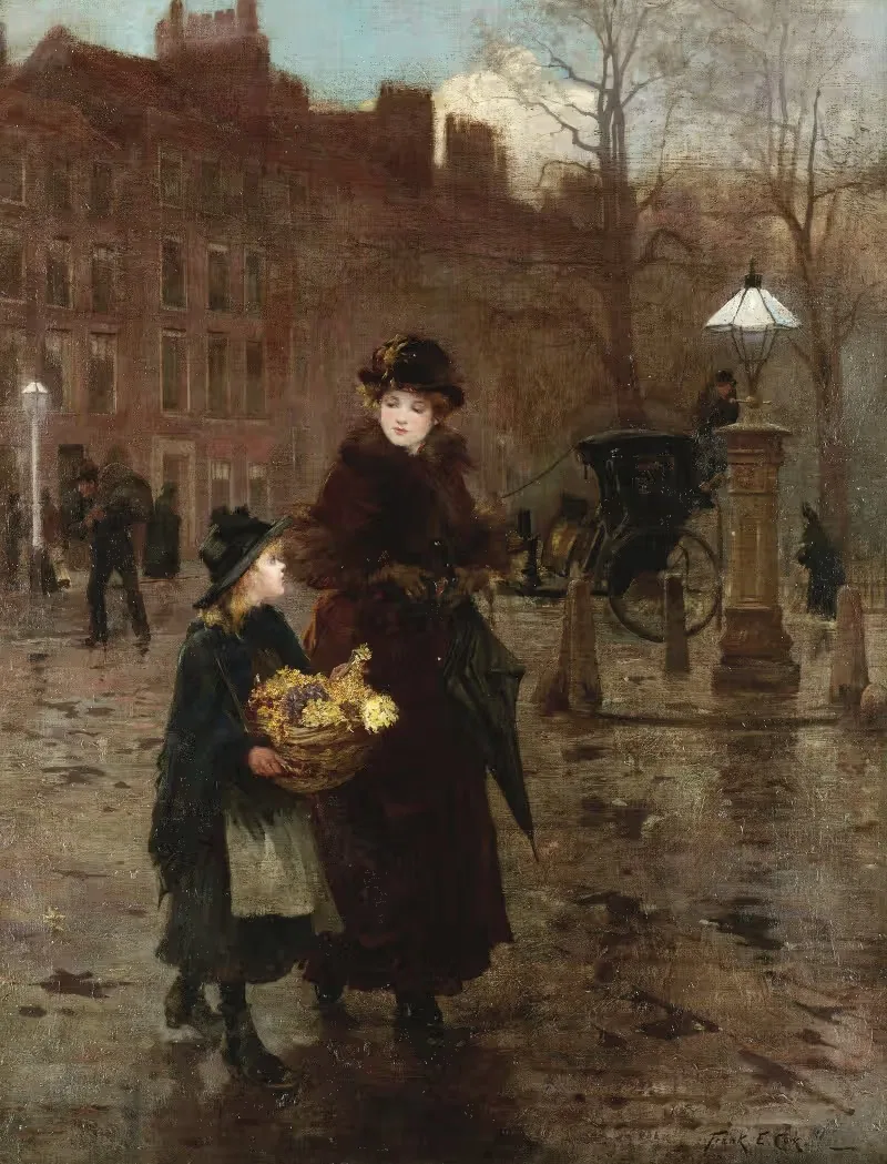 Spring in London by Frank E. Cox — digital art print download