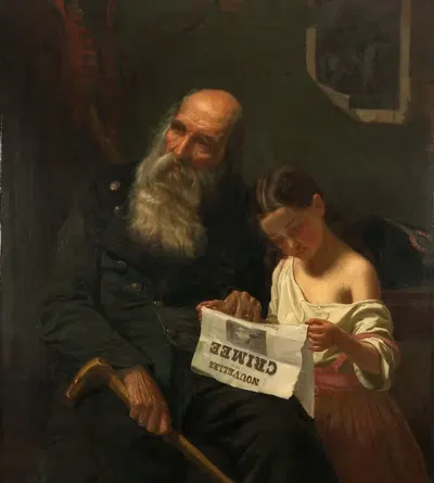 Новости с Крымской войны by Гескель Саломон, 1855 — digital art print download