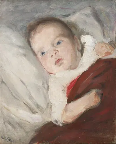 Сын художника Гёран открывает свет свечи впервые by Ханна Хирш-Паули, 1891 — digital art print download