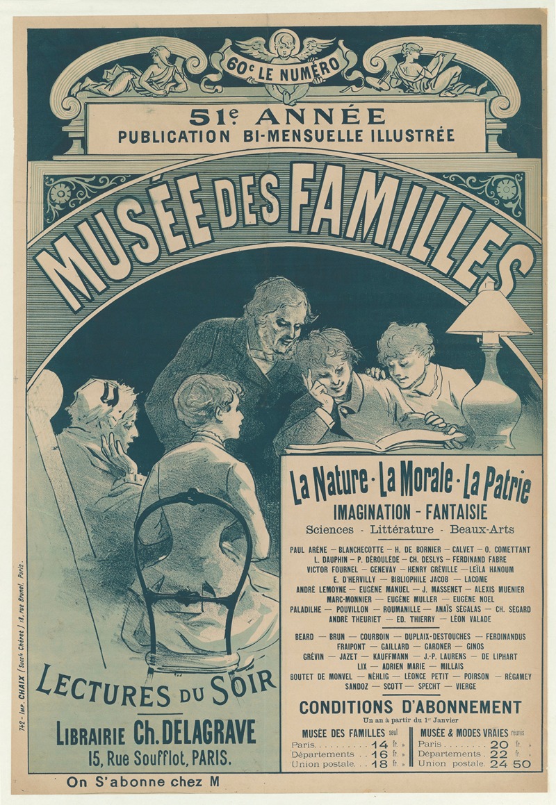 Musée des Familles by Жюль Шере, 1883 — digital art print download