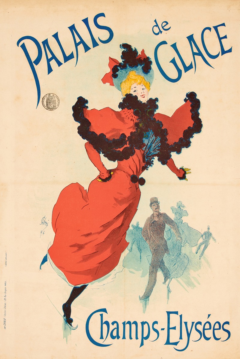 Palais De Glace Champs Elysées by Жюль Шере, 1895 — digital art print download