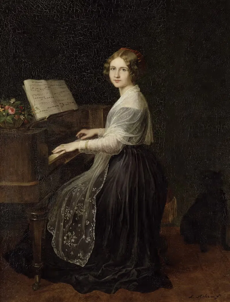 Дженни Линд, 1820-1887 by Луи Ашер, 1845 — digital art print download