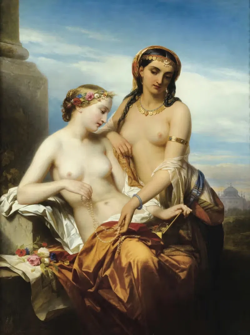 Восток и Запад by Никаз Де Кейзер, 1854 — digital art print download
