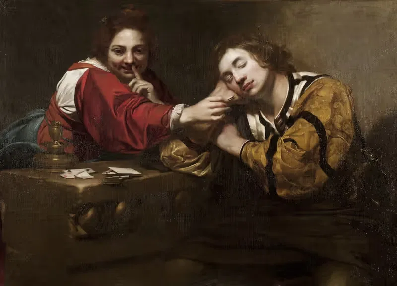 Sleeper Awakened by a Young Woman with Fire — Nicolas Regnier