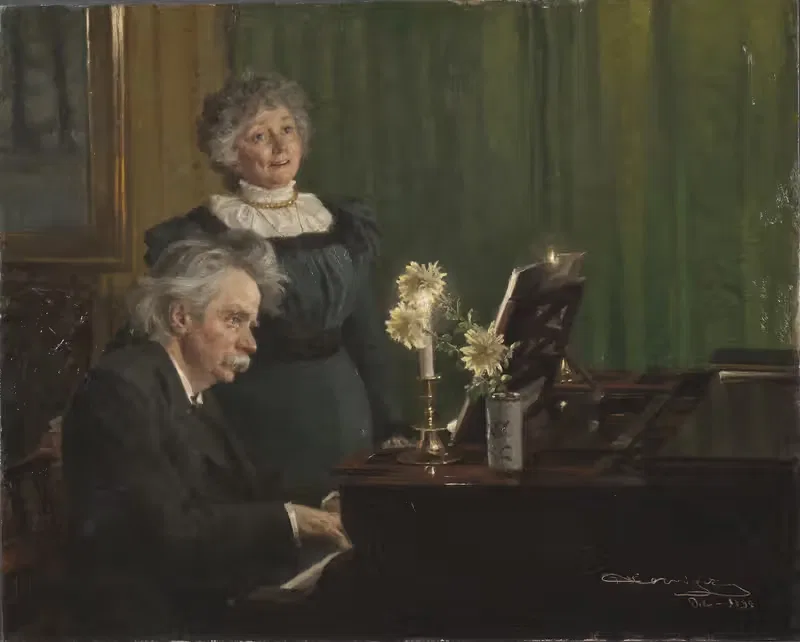 Эдвард Григ и Нина Григ by Педер Северин Крёер, 1898 — digital art print download