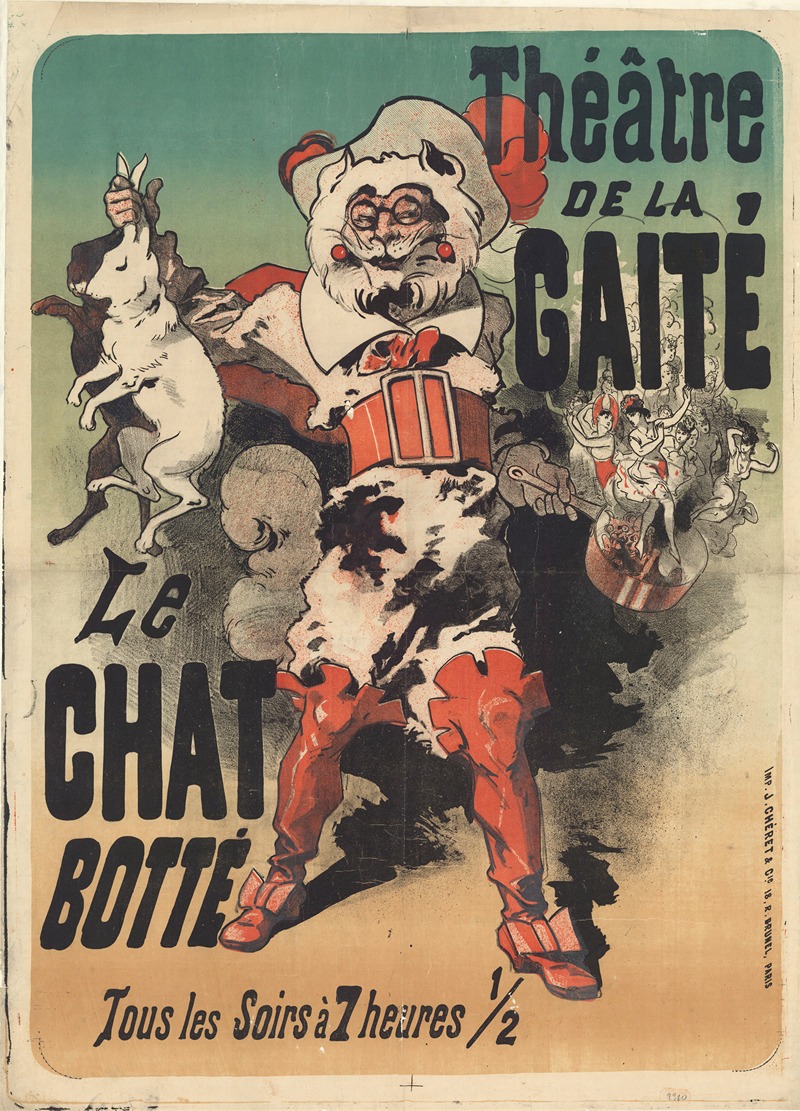 Théâtre de la Gaité. Le Chat botté — Jules Chéret