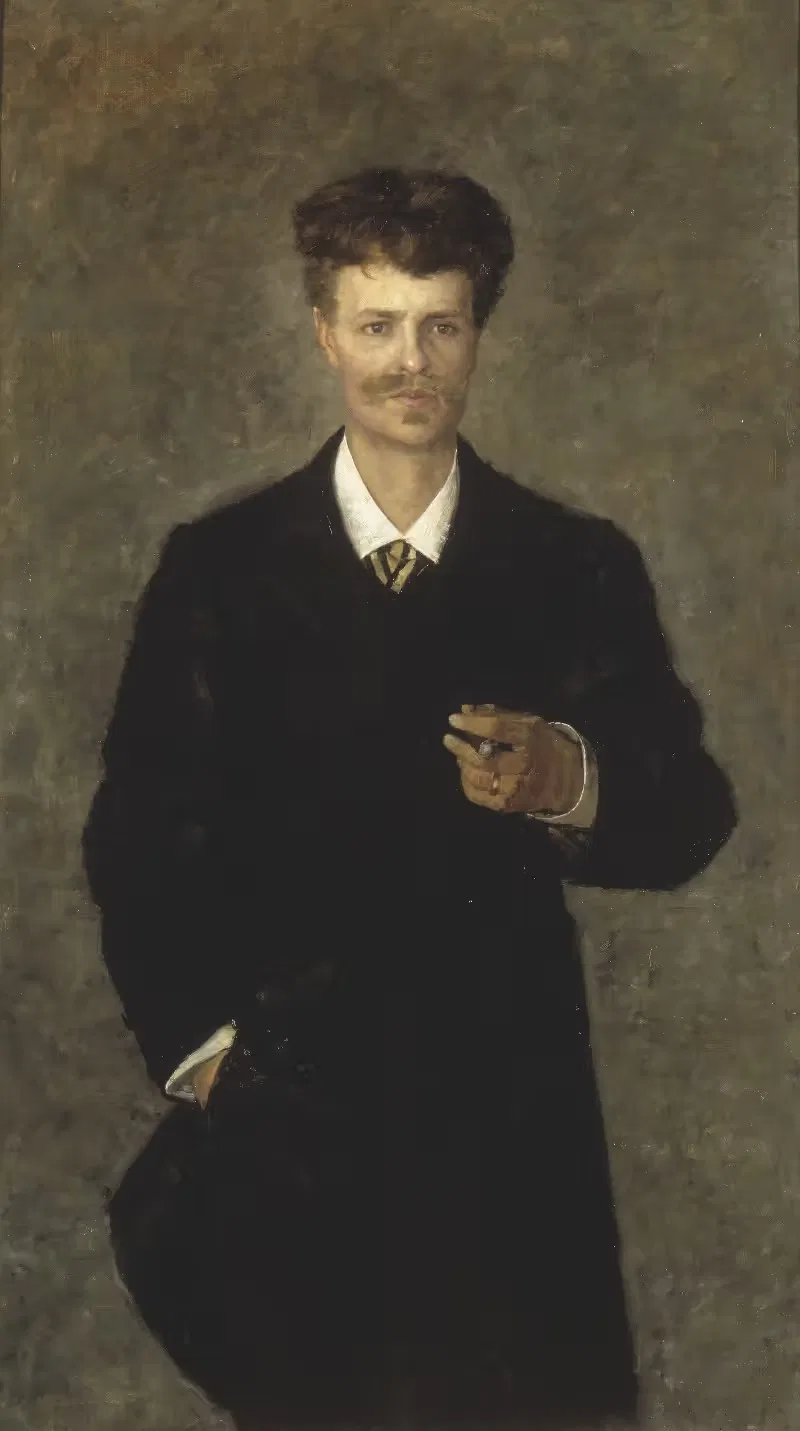 August Strindberg, 1849-1912 by Sofie Holten, 1885 — digital art print download