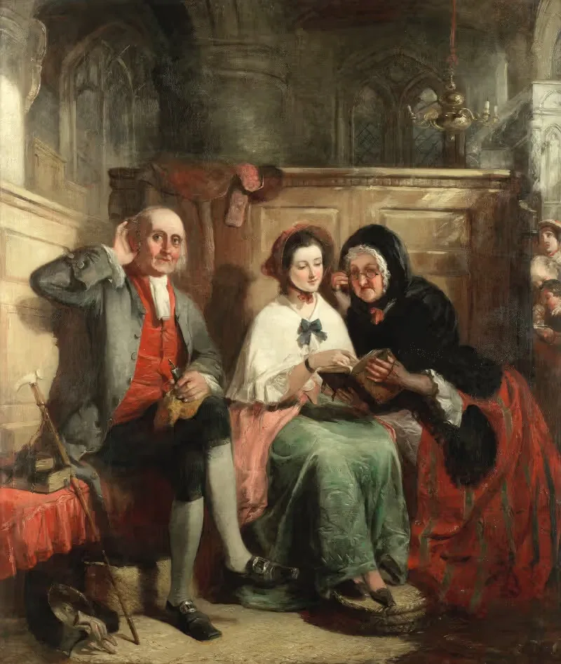 Following the sermon by William Powell Frith — digital art print download