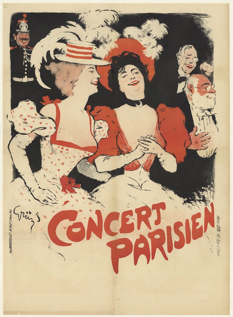 Concert Parisien by Жюль-Александр Грюн, 1897 — digital art print download
