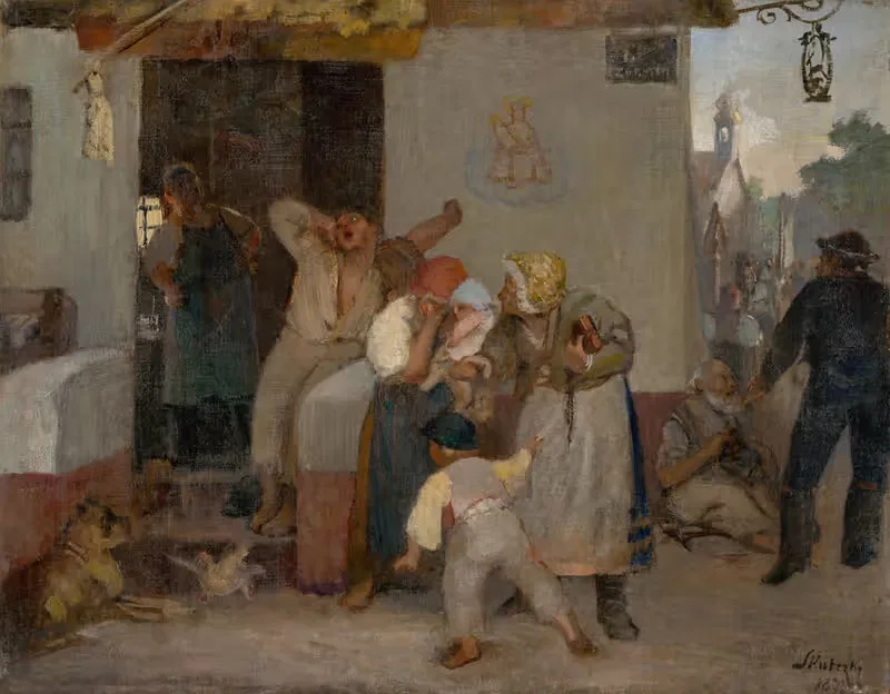 Перед таверной — Доминик Скутецкий