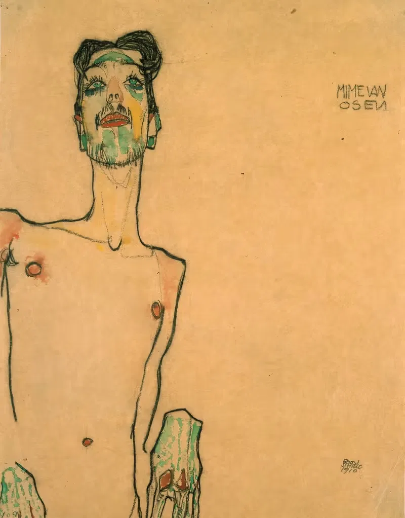 Мим ван Осен by Эгон Шиле, 1910 — digital art print download