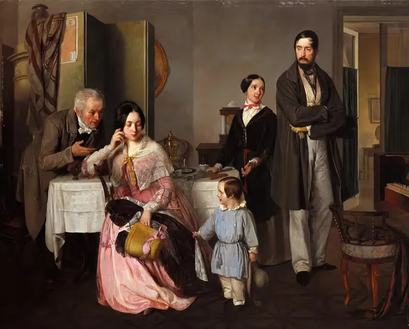 Примирение by Эрнст Кристиан Мозер, 1847 — digital art print download