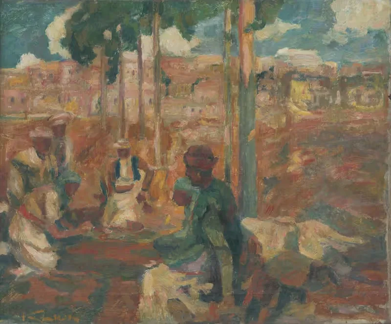 Далмацкий рынок by Гейза Куккан, 1925 — digital art print download