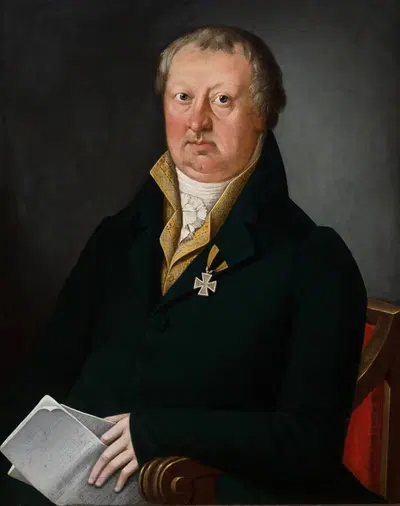 Портрет господина в желтом жилете by Иоганн Ледерваш, 1817 — digital art print download
