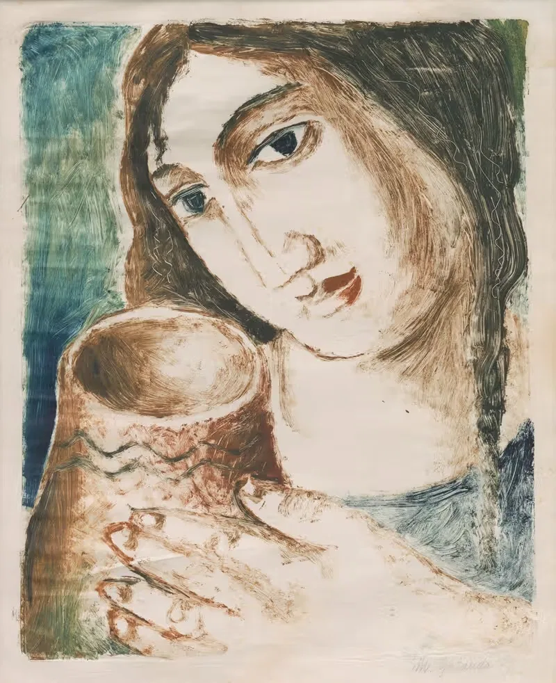 Женщина с кувшином by Микулаш Галанда, 1927 — digital art print download
