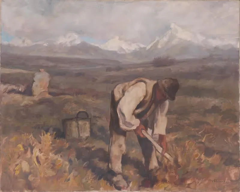 Осенние работы (Копка картошки) by Золо Палугай, 1934 — digital art print download