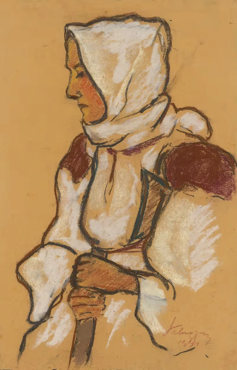 Женщина из Липтов by Золо Палугай, 1931 — digital art print download
