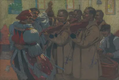 Самко Дудик с его группой by Антос Фролка, 1927 — digital art print download