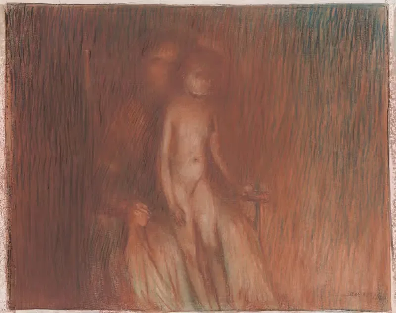 Мать и ребенок у огня by Артур Боун Дэвис, 1893 — digital art print download