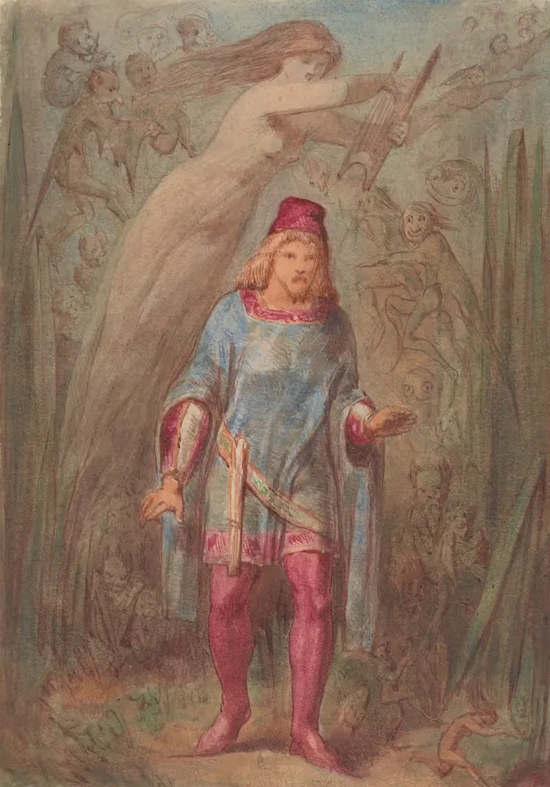 Где должна быть эта музыка by Эдвард Далзил, 1854 — digital art print download