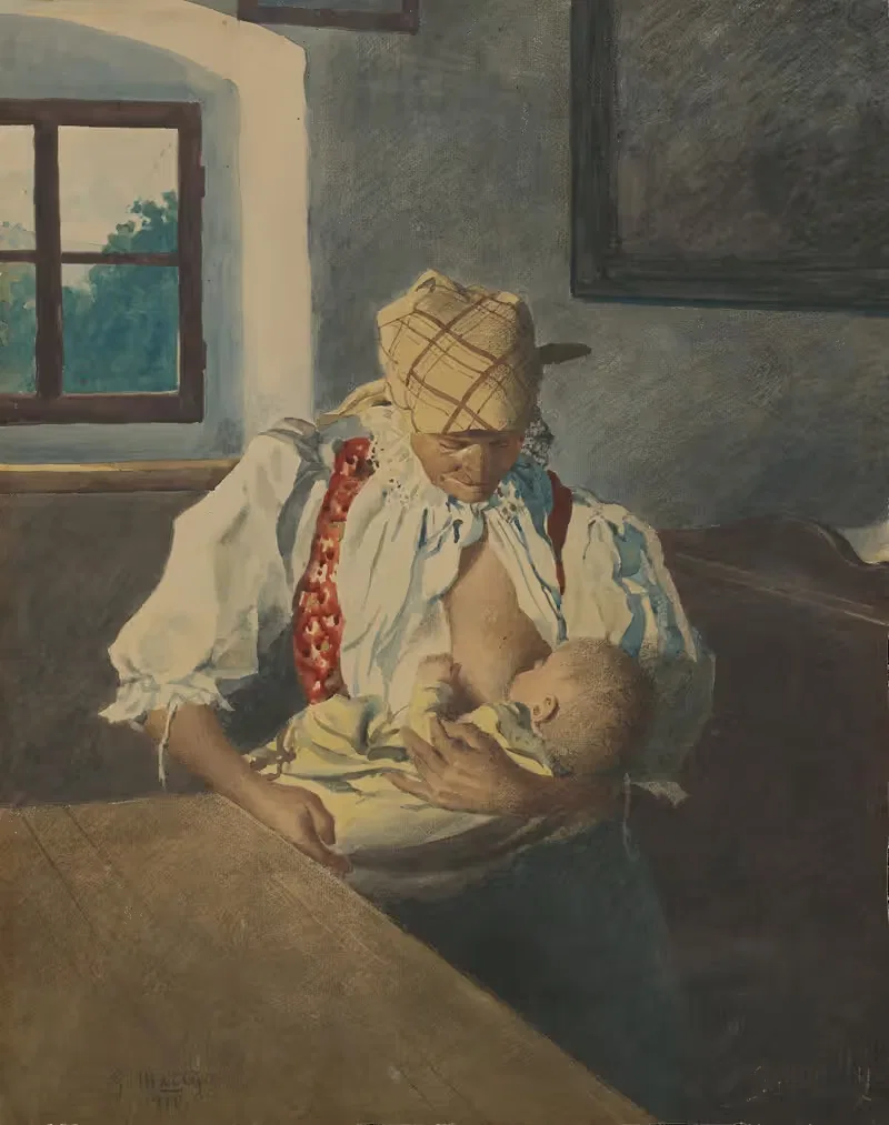 Дойчица матка by Густав Мальи, 1910 — digital art print download