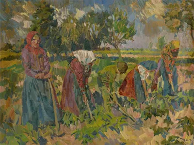 Тяжелая прополка by Густав Мальи, 1924–1928 — digital art print download