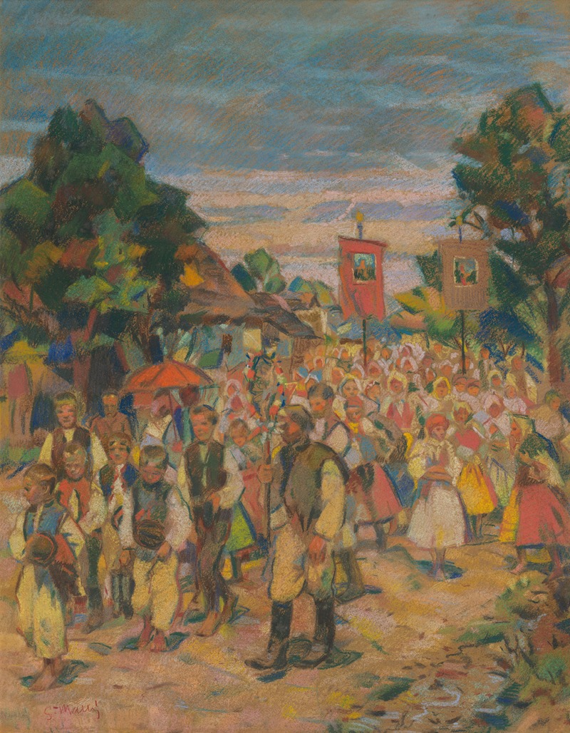 Procession by Gustáv Mallý, 1920–1925 — digital art print download