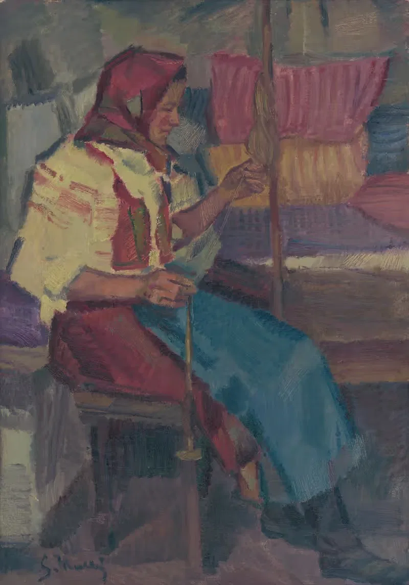 Пряха из Мркый Гай by Густав Мальи, 1934 — digital art print download