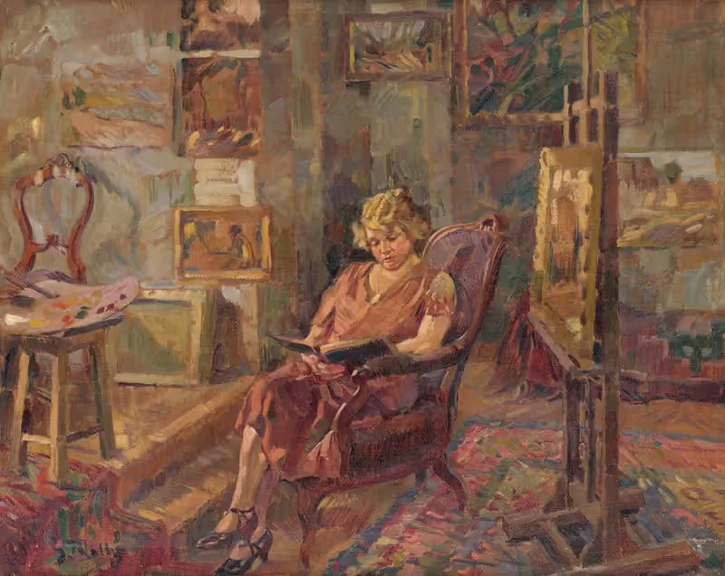 Визит в ателье by Густав Мальи, 1923 — digital art print download