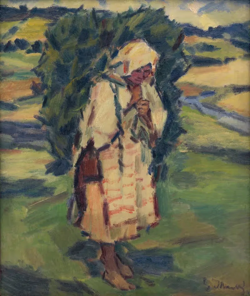 Женщина с мешком by Густав Мальи, 1936–1938 — digital art print download