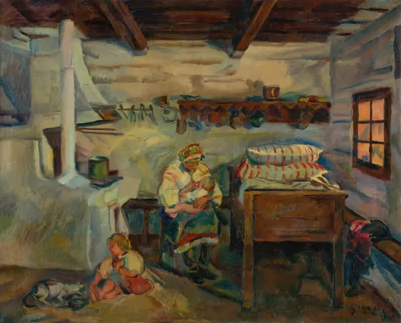 Комната в Ждиаре by Густав Мальи, 1934 — digital art print download