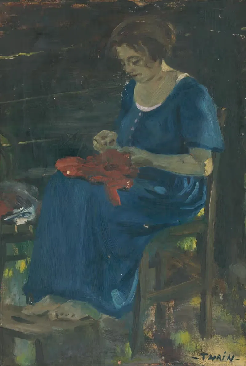 Над шитьем by Ян Тейн, 1915 – 1925 — digital art print download