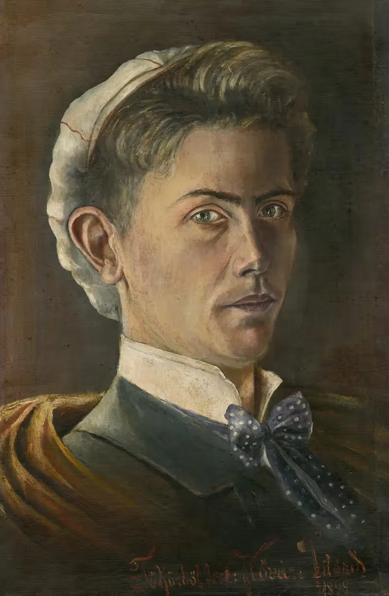 Vlastná podobizeň by Konštantín Kövári-Kačmarik, 1899 — digital art print download