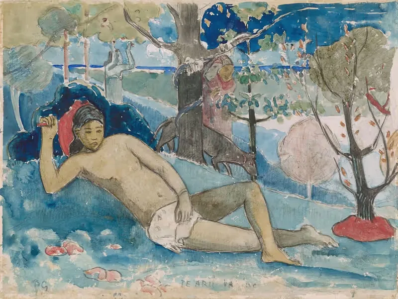 Te arii vahine by Paul Gauguin, 1896-1897 — digital art print download