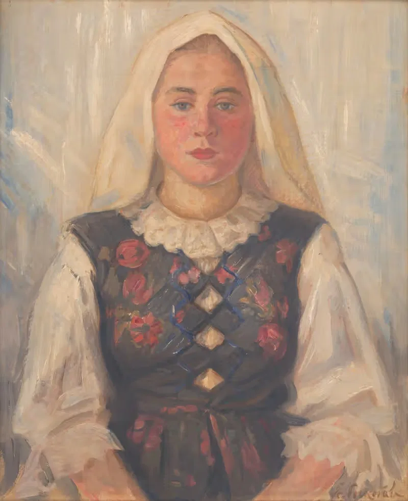 Girl in Folk Costume — Štefan Polkoráb