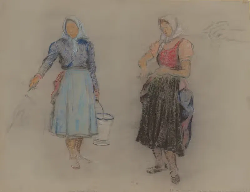 Study of Women from Vineyards — Štefan Polkoráb