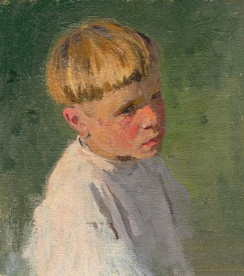 Эскиз головы сидящего мальчика by Теодор Земплени, 1880–1890 — digital art print download