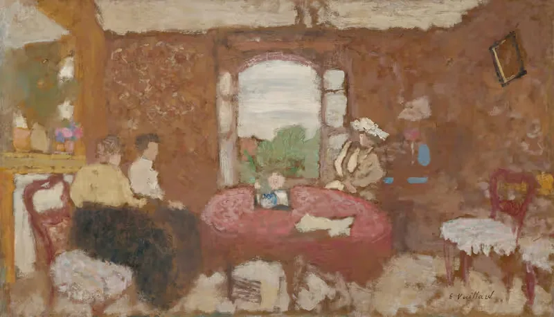 Lucy Hessel en visite à Cricquebœuf — Édouard Vuillard