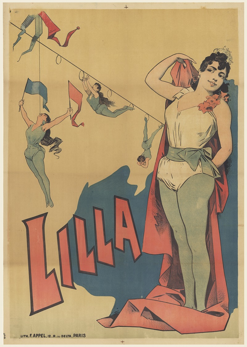 Lilla by Lith. F. Appel, 1890 — digital art print download
