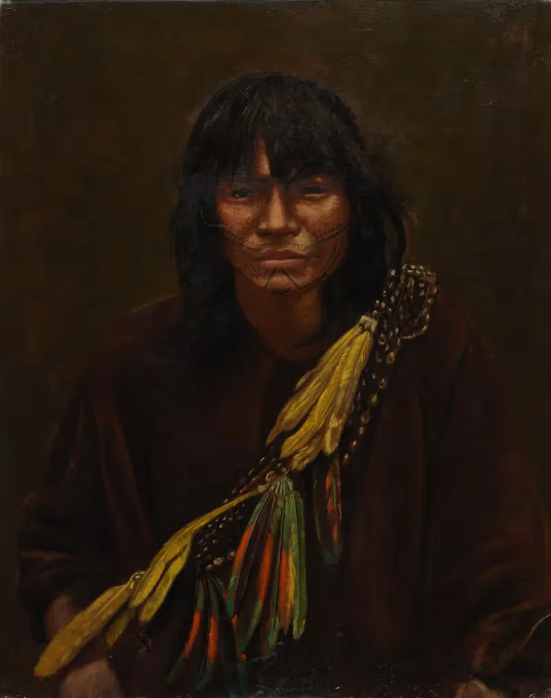 Zaparo Indian by Anonymous — digital art print download