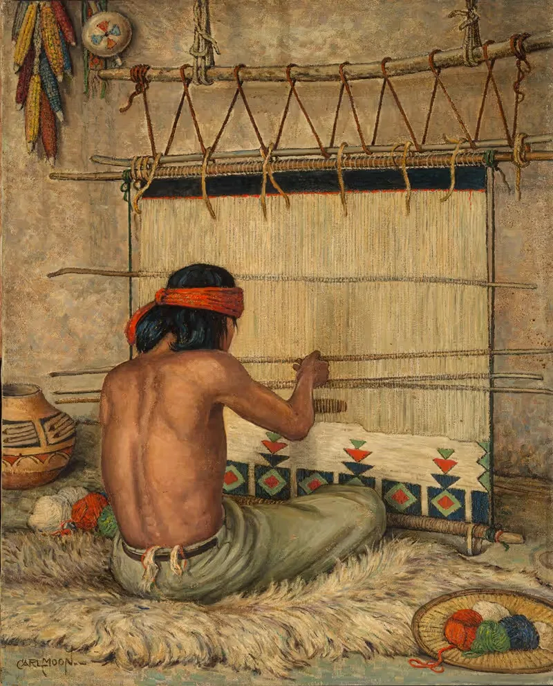 Хопи ткач by Карл Мун — digital art print download